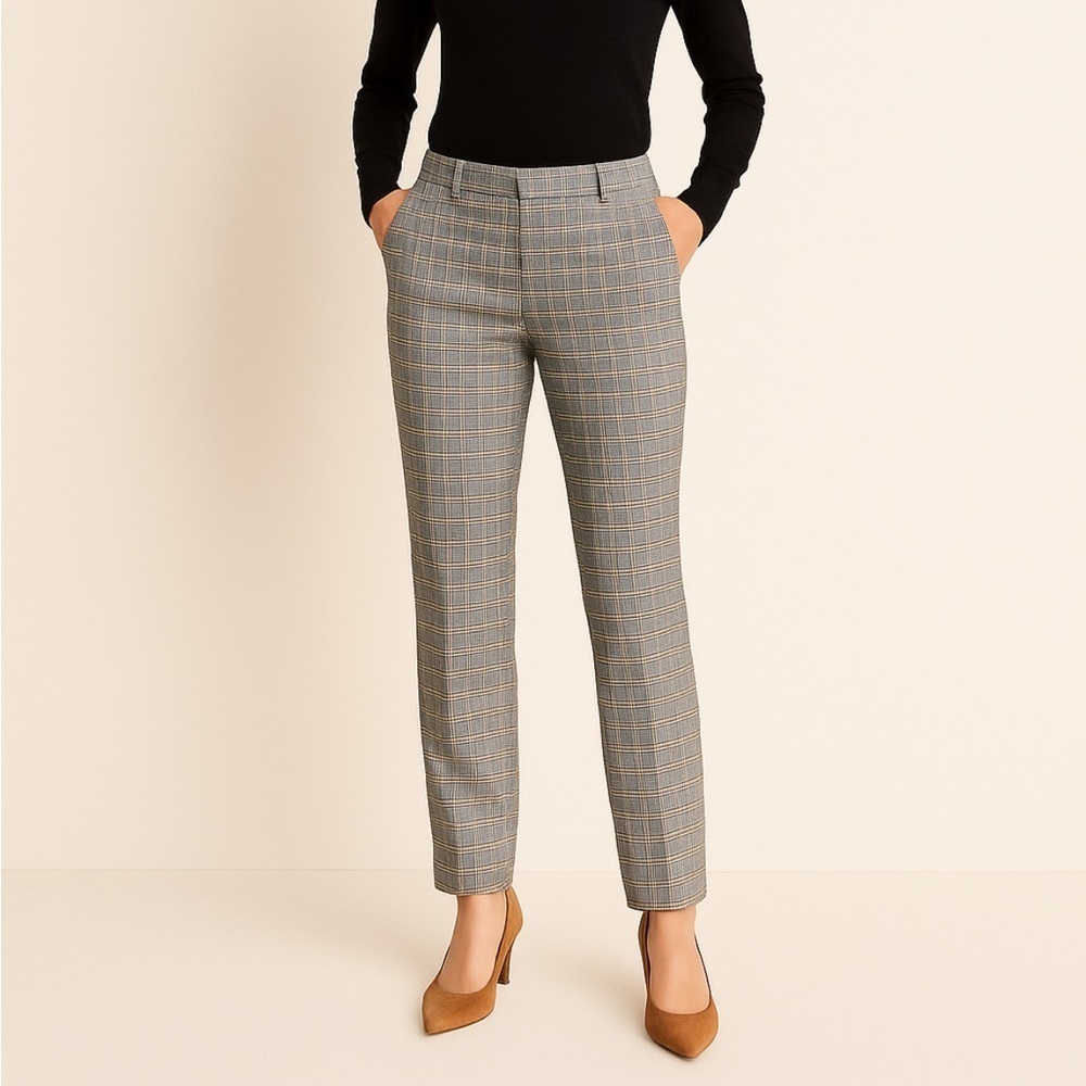 Banana Republic Plaid Avery Slim Leg Pants